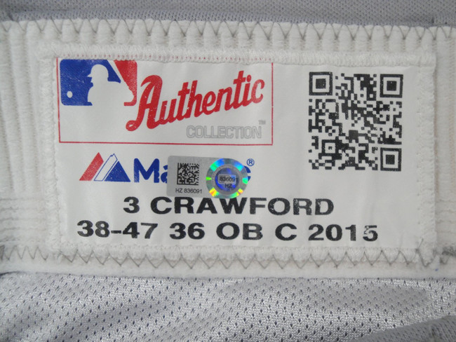 Carl Crawford Major League Baseball Dodgers Team Issue Road Baseball Pants 36091