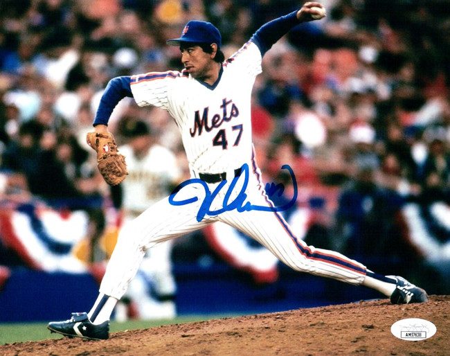 Jesse Orosco Signed Autographed 8X10 Photo New York Mets Home Pitching JSA