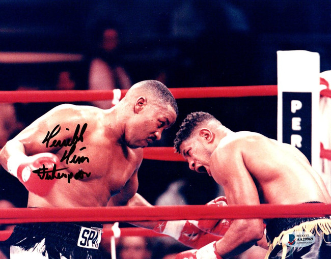 Terrible Tim Witherspoon Signed Autographed 8X10 Photo Action Shot BAS AA29969