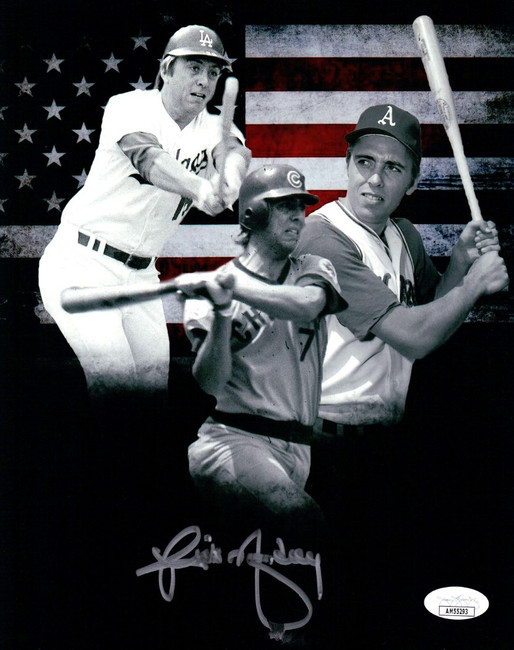 Rick Monday Signed Autographed 8X10 Photo Dodgers Collage Smeared JSA AM55293