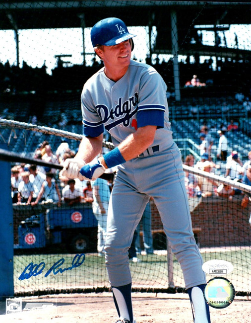 Bill Russell Signed Autographed 8X10 Photo Los Angeles Dodgers Batting Cage JSA