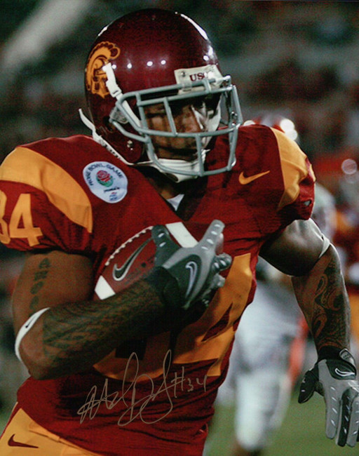 Hershel Dennis Signed 8X10 Photo Autograph USC Trojans Close-up Running Auto COA