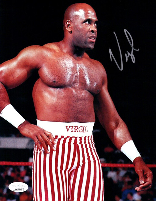 Virgil Michael Jones Signed Autographed 8X10 Photo WWF Striped Shorts JSA