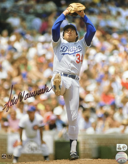 Fernando Valenzuela Signed Autographed 11x14 Photo Dodgers Road Wind Up MLB