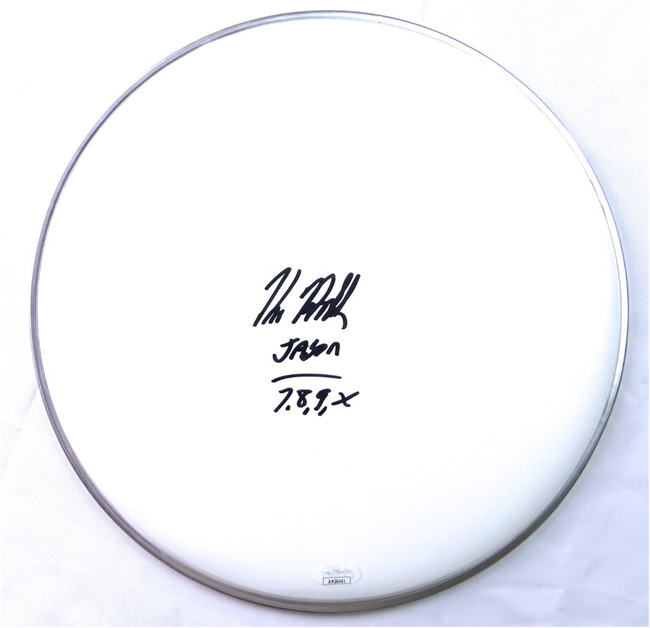 Kane Hodder Signed Autographed 12" Drumhead Friday the 13th Jason JSA AM26441