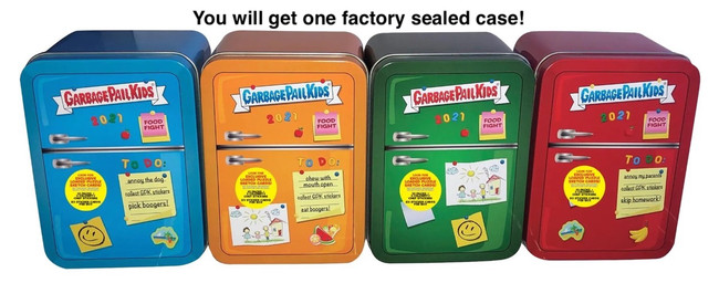2021 Topps Garbage Pail Kids Food Fight Tins 8 Tins Factory Sealed Case