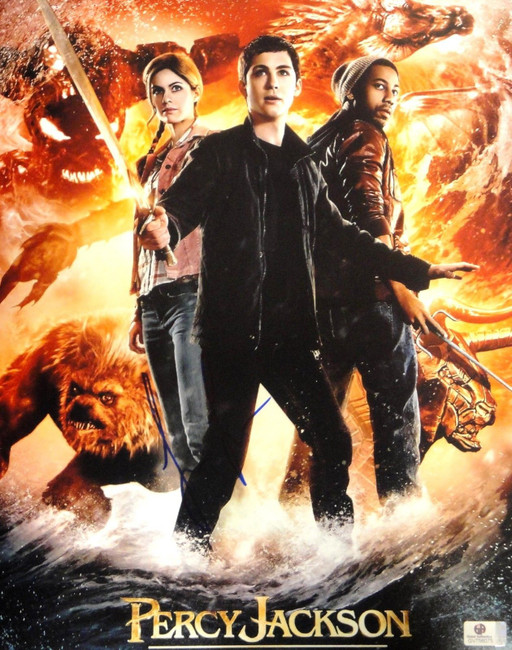 Logan Lerman Hand Signed Autographed 11x14 Photo Percy Jackson JSA U16287