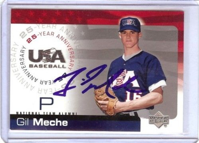 Gil Meche 2004 Ud Team Usa 25Th Card Auto Autograph