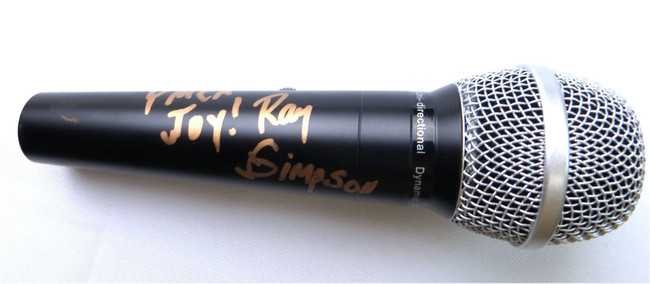 Ray Simpson Signed Autographed Microphone Village People "YMCA" JSA AJ83630