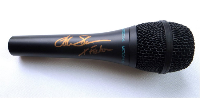 Tate Stevens Signed Autographed Microphone "X-Factor" Inscribed BAS BH27790