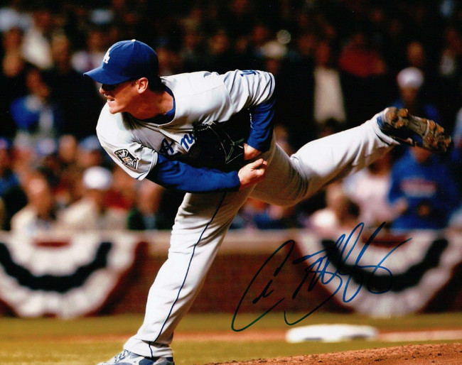 Chad Billingsley Signed 8X10 Photo Autograph LA Dodgers Road Pitching Auto COA