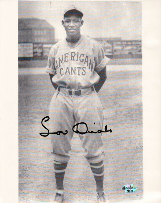Lou Dials Signed 8X10 Photo Autograph Vintage American Giants Auto w/COA