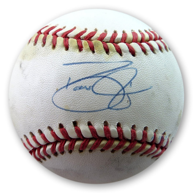 David Justice Signed Autographed AL Baseball Yankees Indians Braves JSA AM78985
