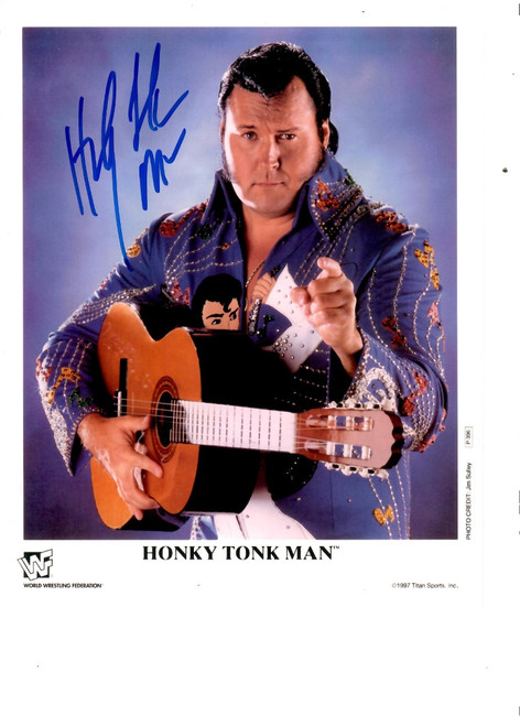 Honky Tonk Man Signed Autographed 8X10 Photo Pro Wrestler WWF W/ COA B