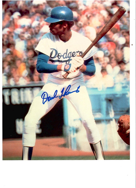 Derrel Thomas Signed Autographed 8X10 Photo Pro MLB Player W/ COA B