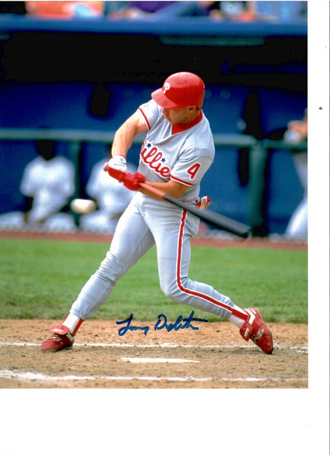 Lenny Dykstra Signed Autographed 8X10 Photo Pro MLB Player W/ COA B