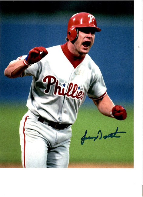 Lenny Dykstra Signed Autographed 8X10 Photo Pro MLB Player W/ COA E