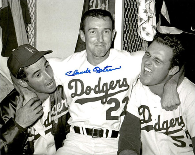 Claude Osteen Signed Autographed 8X10 Photo Sandy Koufax Don Drysdale