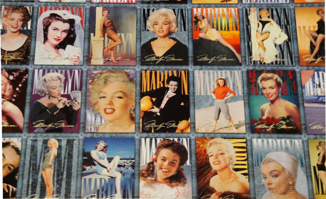 Marilyn Monroe 1993 Uncut Collectible Card Sheet 1-100. Shows Some Some Wear