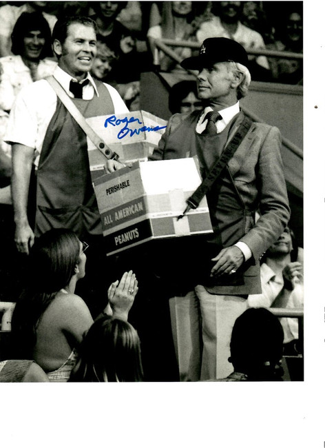 Roger Owens Signed Autographed 8x10 Photo LA Dodgers Peanut Bag Toss W/ COA D