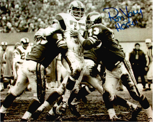 Ron Yary Signed Autographed 8x10 Photo Rams Offensive Lineman W/ COA B