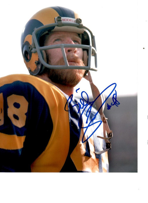 Bill Simpson Signed Autographed 8x10 Photo LA Rams Defensive Back W/ COA A