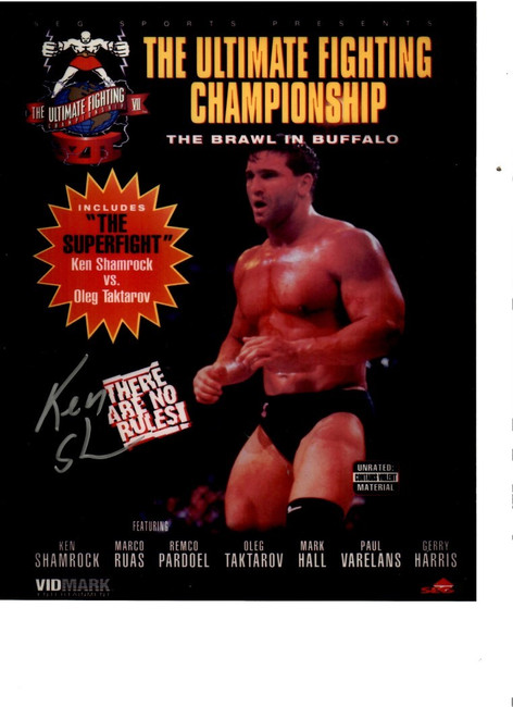 Ken Shamrock Signed Autographed 8x10 Photo Professional MMA Fighter W/ COA B