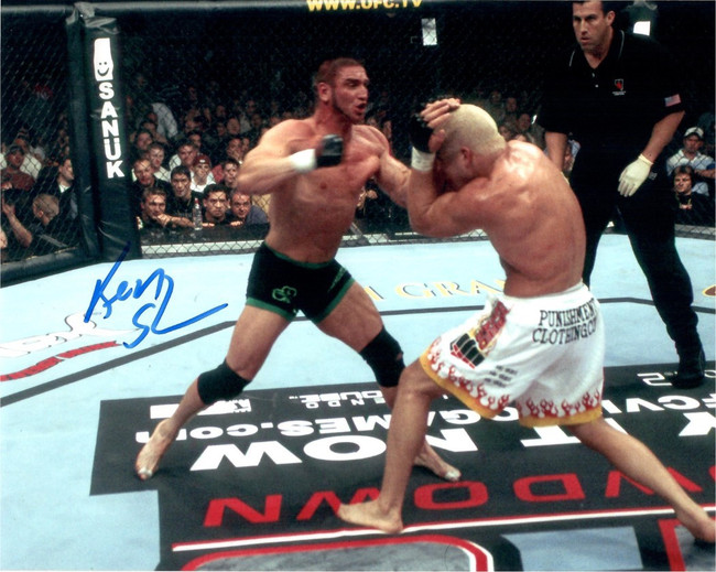 Ken Shamrock Signed Autographed 8x10 Photo Professional MMA Fighter W/ COA D