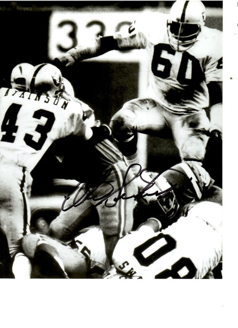 Otis Sistrunk Signed Autographed 8x10 Photo Oakland Raiders Defensive Lineman W/ COA A