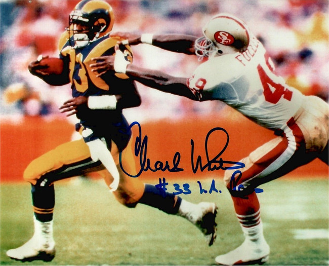Charles White Signed Autographed 8x10 Photo LA Rams Running Back W/ COA