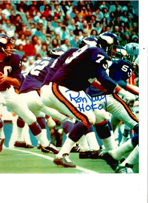 Ron Yary Signed Autographed 8x10 Photo Vikings Offensive Lineman W/ COA