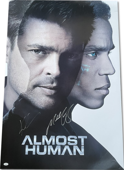 Karl Urban Michael Ealy Signed Autographed 27x40 Original WB Poster Almost Human JSA