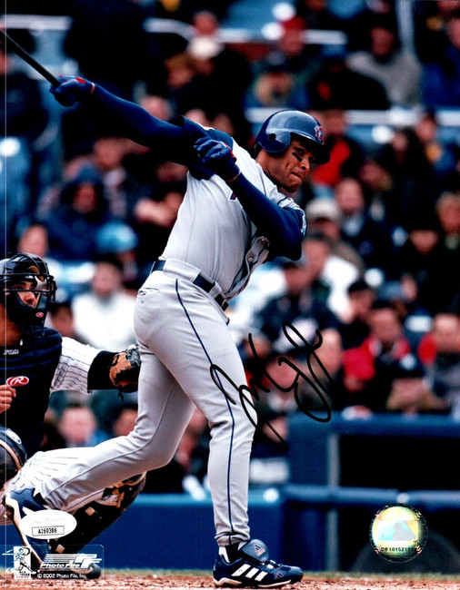 Jose Cruz Jr. Signed Autographed 8X10 Photo Blue Jays Road Swing JSA AI69386