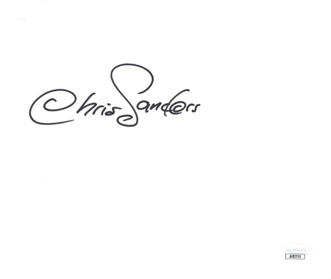 Chris Sanders Signed Autograph Cut Sigature How to Train Your Dragon JSA AJ83715