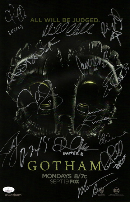 Gotham Cast Signed Autograph 11X17 Poster McKenzie Pinkett-Smith +12 JSA XX76643