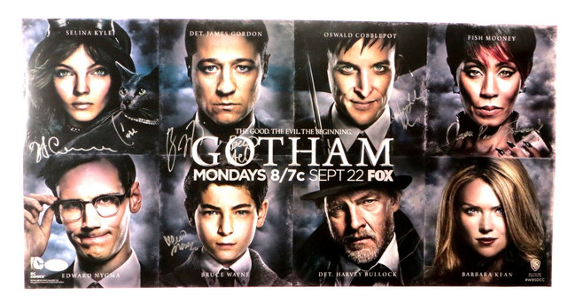 Gotham Cast Signed Autograph 11X23 Poster McKenzie Pinkett-Smith +7 JSA XX76604