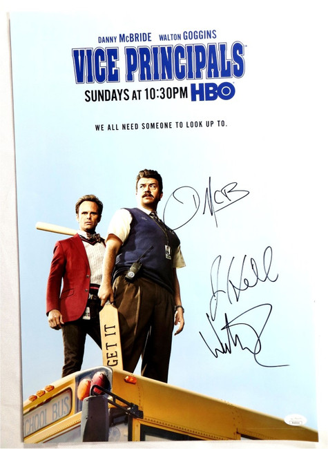 Danny McBride Goggins Hill Signed Autographed 13X20 Poster Vice Principals JSA