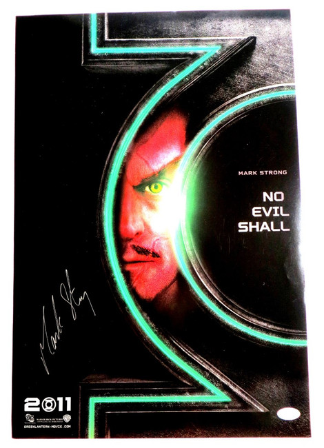 Mark Strong Signed Autographed 13X20 Poster Green Lantern 2011 JSA AL30306