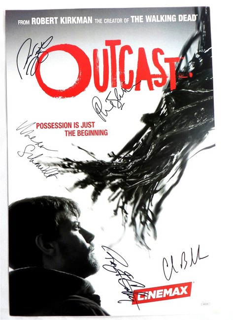 Outcast Cast Signed Autographed 13X20 Poster Fugit Black Cathey 5 Autos JSA