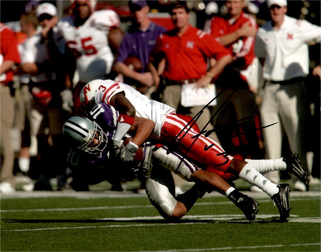 Fabian Washington Signed Autographed 8x10 Photo Huskers Football Player W/ COA D