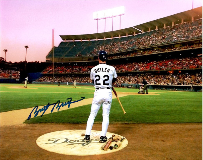 Brett Butler Signed Autographed 8x10 Photo LA Dodgers Center Field W/ COA C