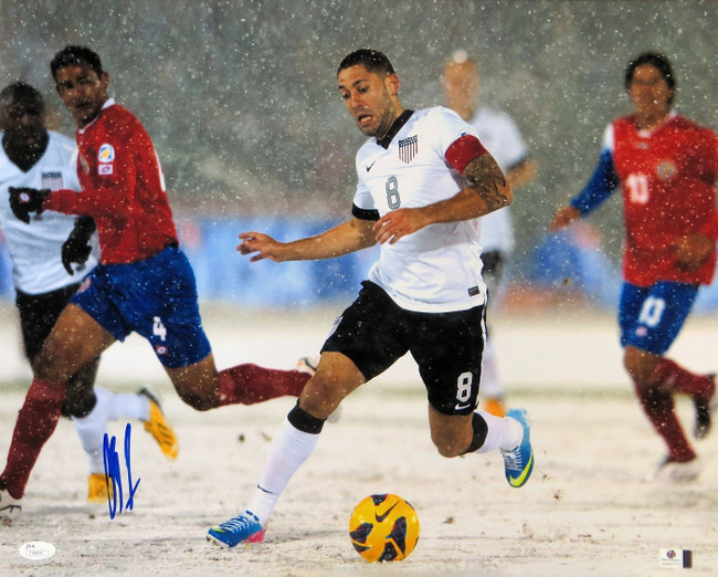 Clint Dempsey Signed Autographed 16X20 Photo Team USA in Snow JSA T48828