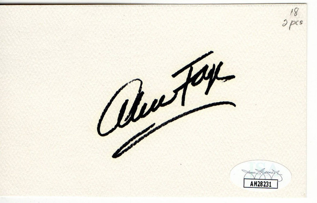 Alice Faye Signed Autographed Index Card Hello, Frisco, Hello JSA AM28231