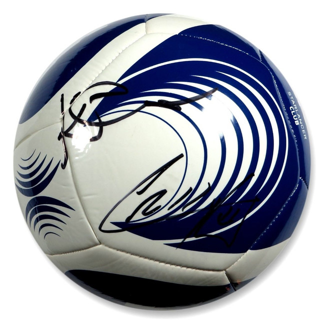 Cristo Fernandez Kola Bokinni Dual Signed Autographed Soccer Ball Ted Lasso PSA