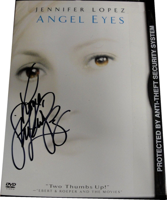 Jennifer Lopez Angel Eyes Autograph DVD Hand Signed on cover With COA