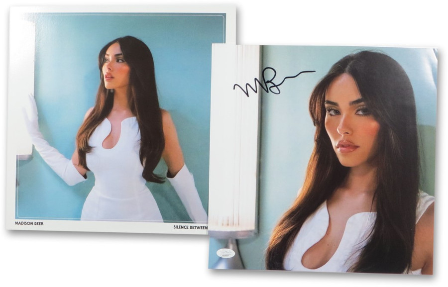 Madison Beer Signed Autograph Record Album Insert Silence Between Songs JSA COA