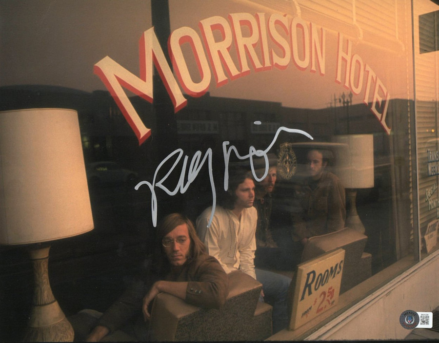 Robby Krieger  Signed Autograph 11X14 Photo The Doors Morrison Hotel BAS BK41220