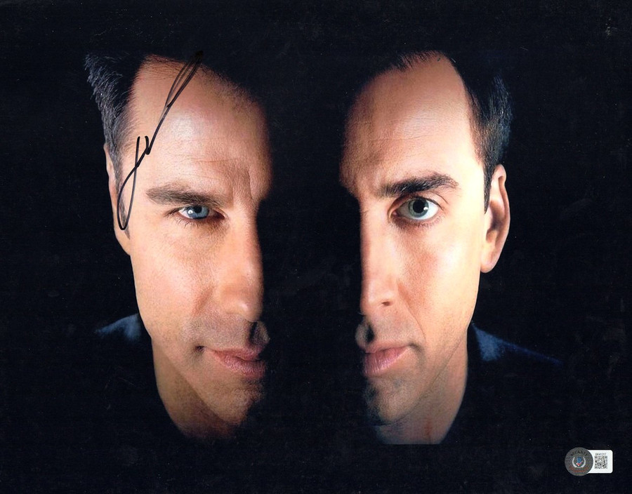 John Travolta Signed Autographed 11X14 Photo Face/Off Sean Archer BAS BK41217