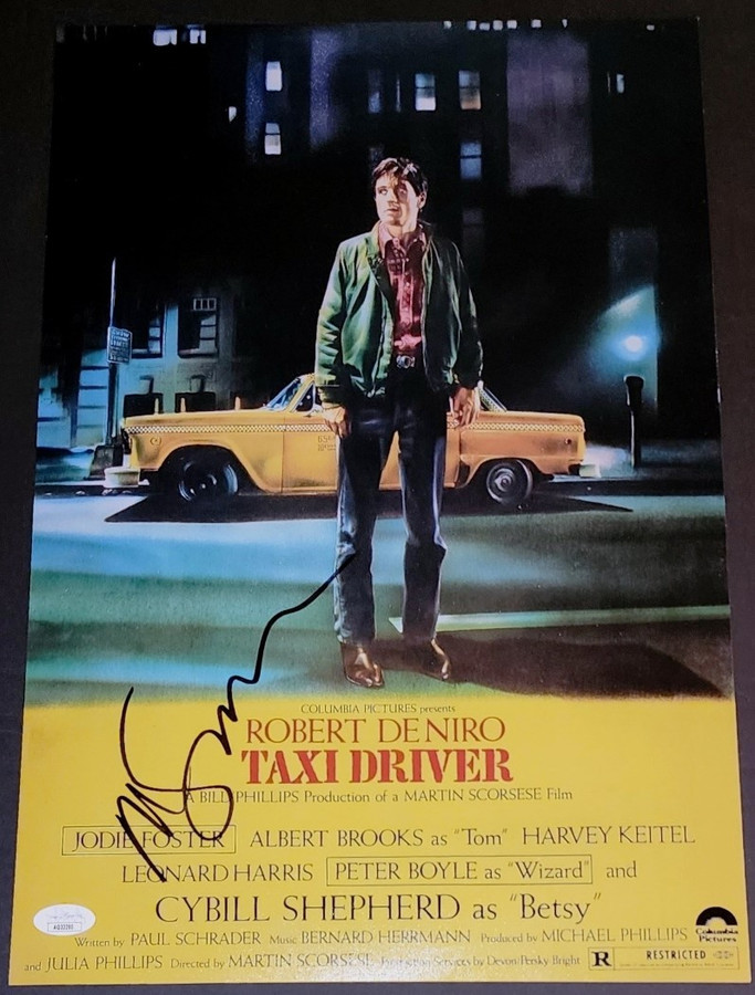 Martin Scorsese Signed Autographed 12x18 Photo Taxi Driver Director JSA AQ33290