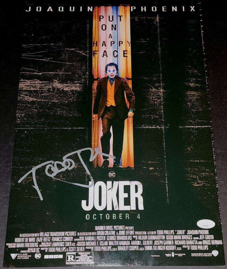 Todd Phillips Signed Autographed 12x18 Photo The Joker Director JSA AQ33241